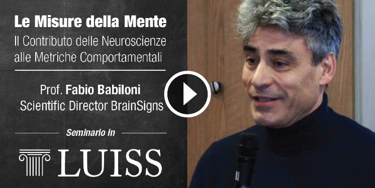 Prof. Fabio Babiloni presso l' Università LUISS - Seminario "Le misure della Mente"